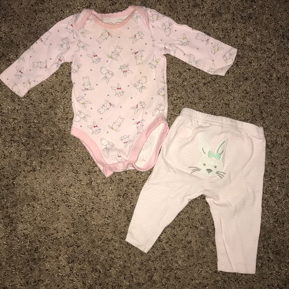 Baby Bunny Outfit Size 0-3mo